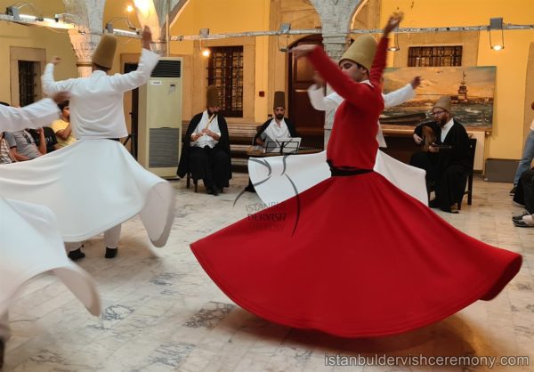 Whirling Dervish Performance Show Ceremony in Sultanahmet Taksim Istanbul Turkey